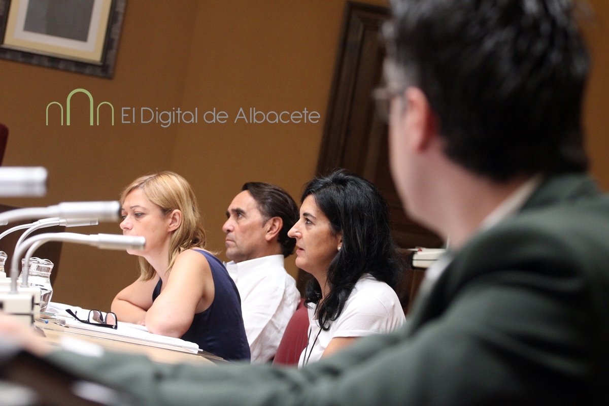 Arturo Gotor (Ciudadanos) al fondo de la imagen