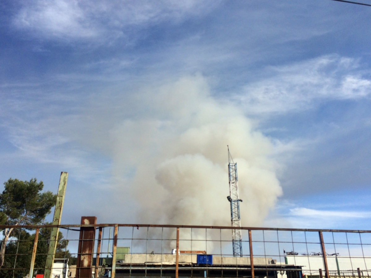 Incendio en una chatarrería de Albacete