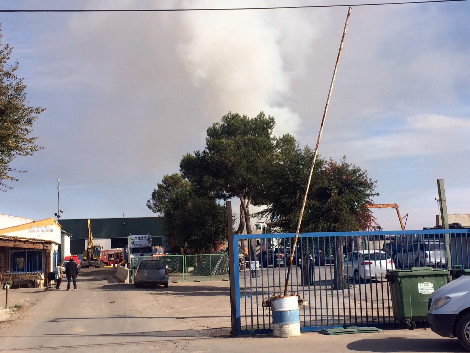 Incendio en una chatarrería de Albacete