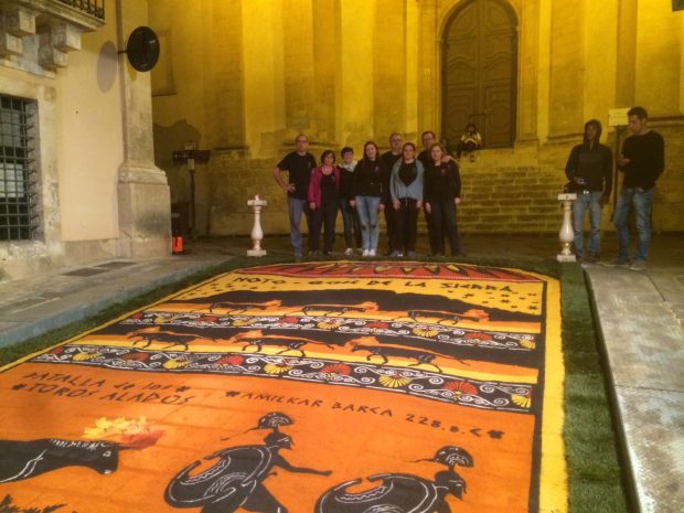 ALFOMBRA DE ELCHE DE LA SIERRA EN NOTO, SICILIA