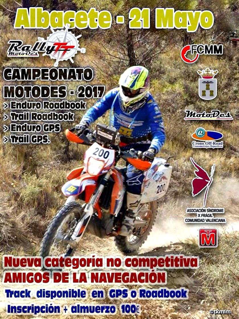 Foto. Cartel Rally TT MotoDes Albacete. 190517