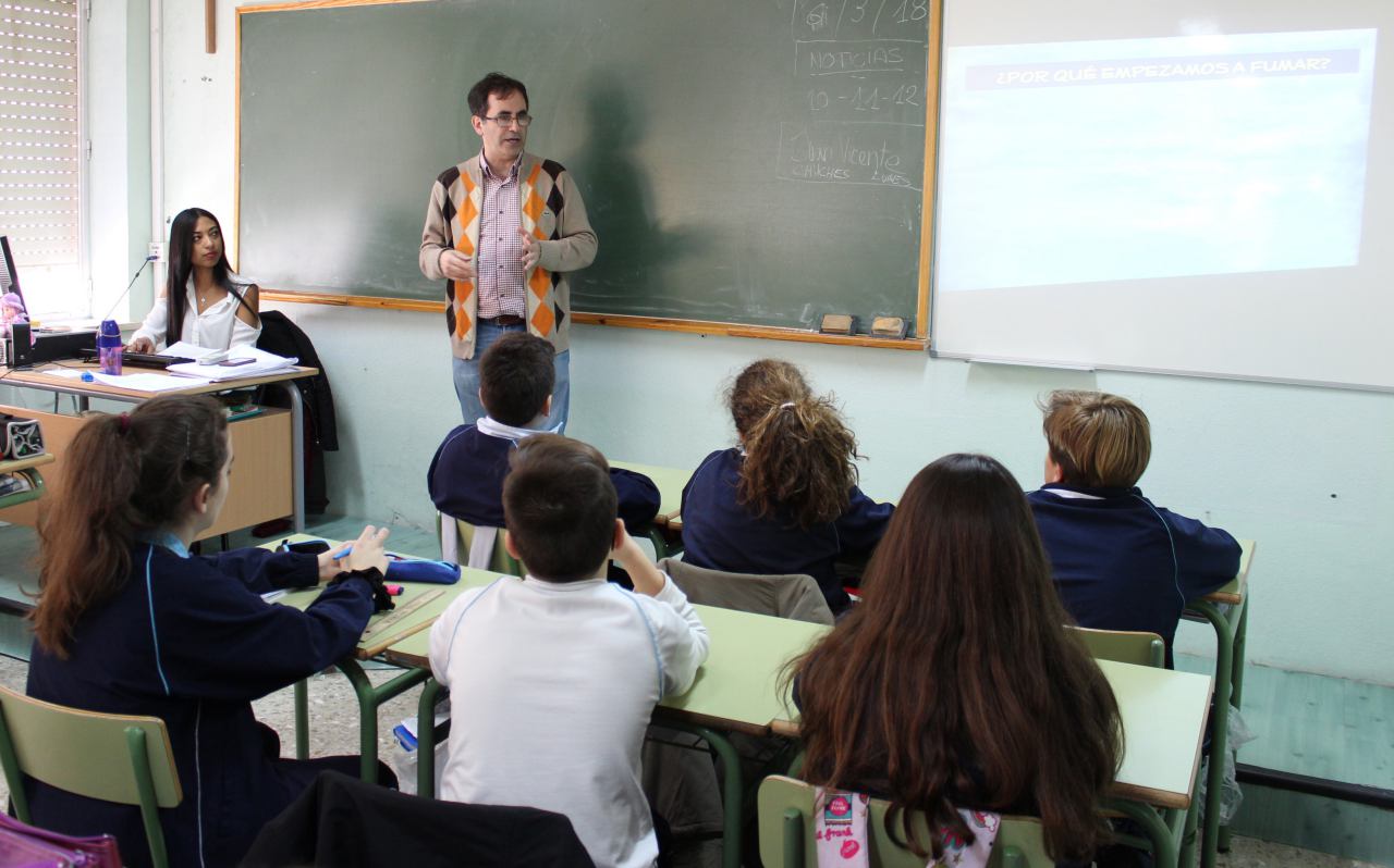 Clase sin humo colegio - El Digital de Albacete