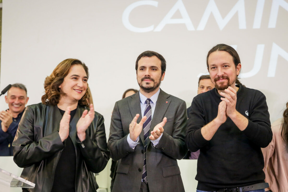 Unidas ponemos iglesias garzon y colau