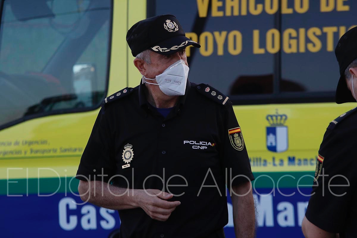 Policía científica investiga el origen del incendio del hospital de hellín, que tenía varios focos