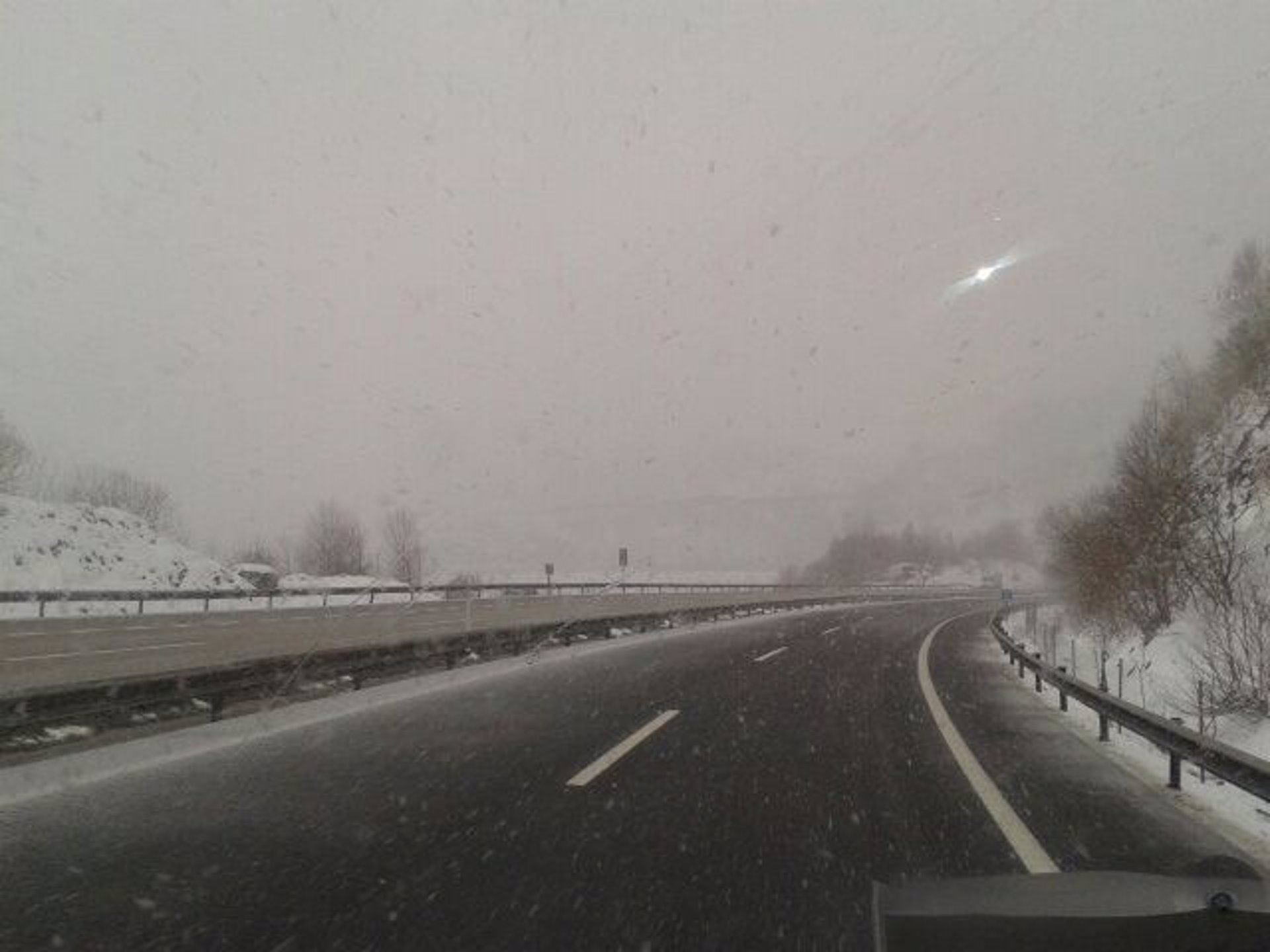 nieve carretera