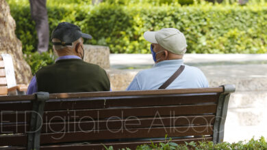 Pensionistas - Foto de archivo