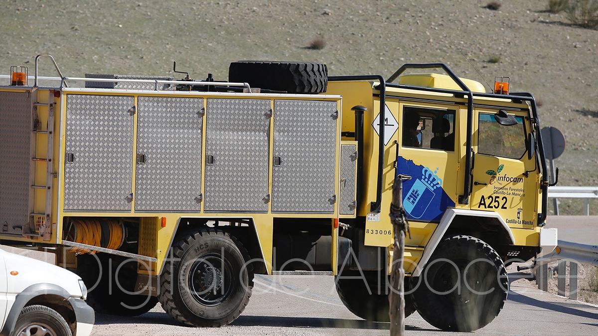 Incendio agrícola en la provincia de Albacete