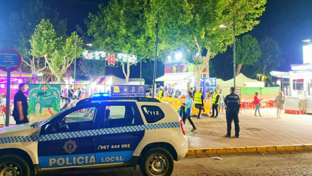 La Policía Local en el Recinto Ferial de La Roda