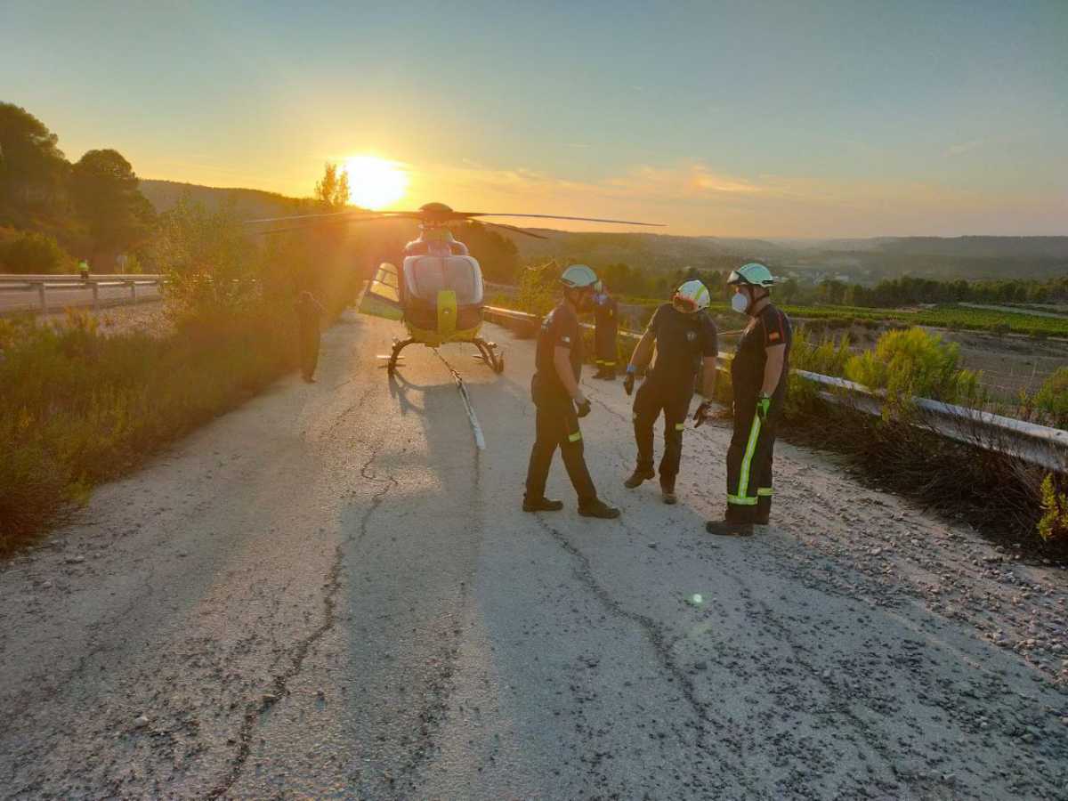 rescate motorista bomberos albacete