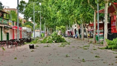 fuerte viento en Albacete