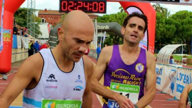 Dos atletas en el Quijote Maratón