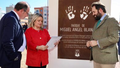 Nuñez en el Parque Miguel Ángel Blanco en Almansa