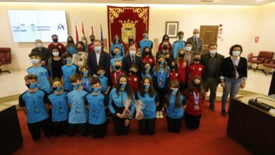 Foto de familia en el Ayuntamiento de Albacete