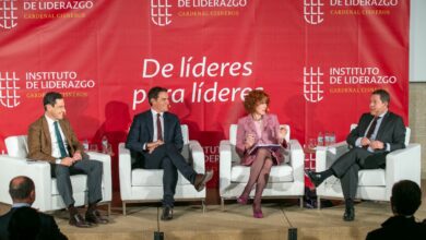 El presidente de Castilla-La Mancha hoy en la inauguración del postgrado en Liderazgo y Management Político del Instituto de Liderazgo ‘Cardenal Cisneros’ en Madrid