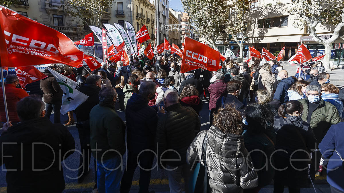 Jornada de huelga de los trabajadores de Unicaja-Liberbank en Albacete