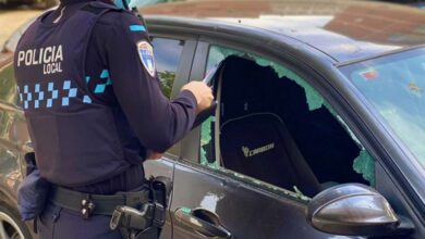 Daños vehículo policia local albacete