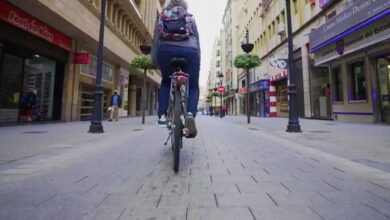 Una bicicleta por el centro de Albacete
