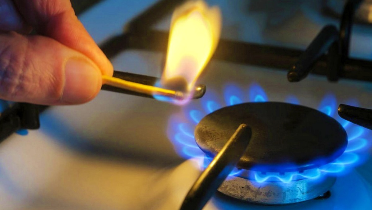 Una cocina de gas