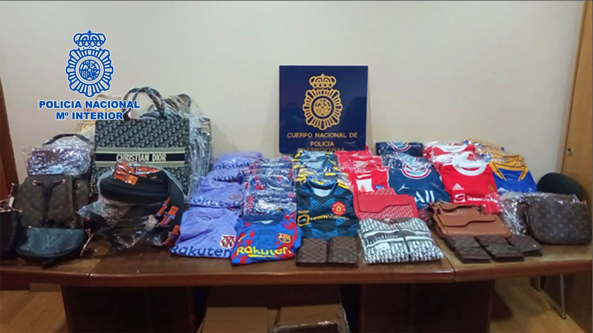 Material decomisado por la Policía Nacional