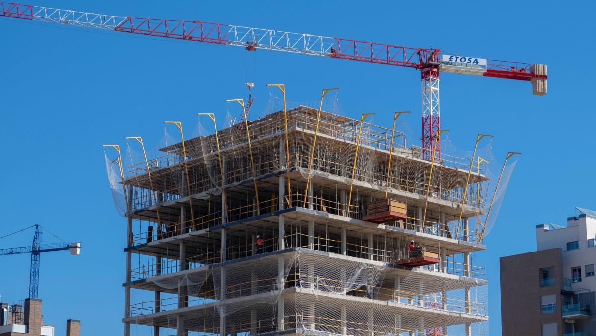 Un edificio en obras