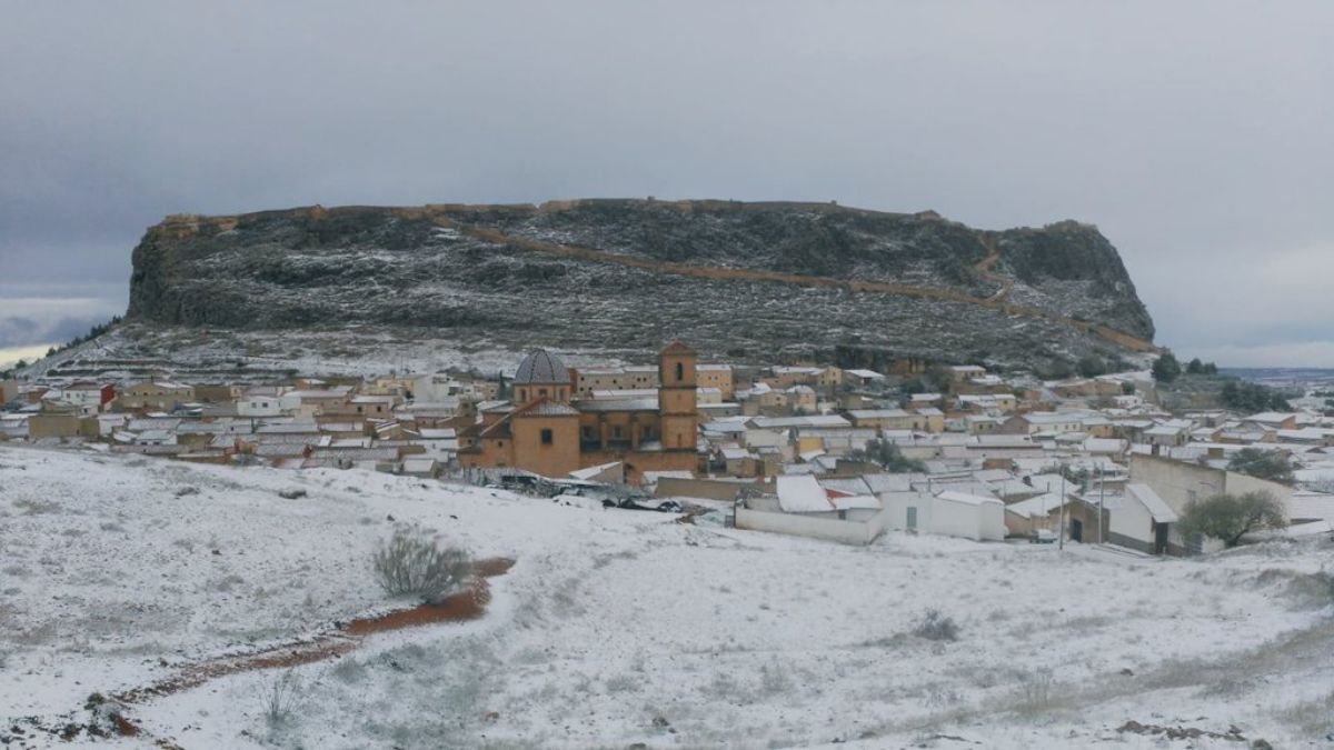 Peñas de San Pedro nevado