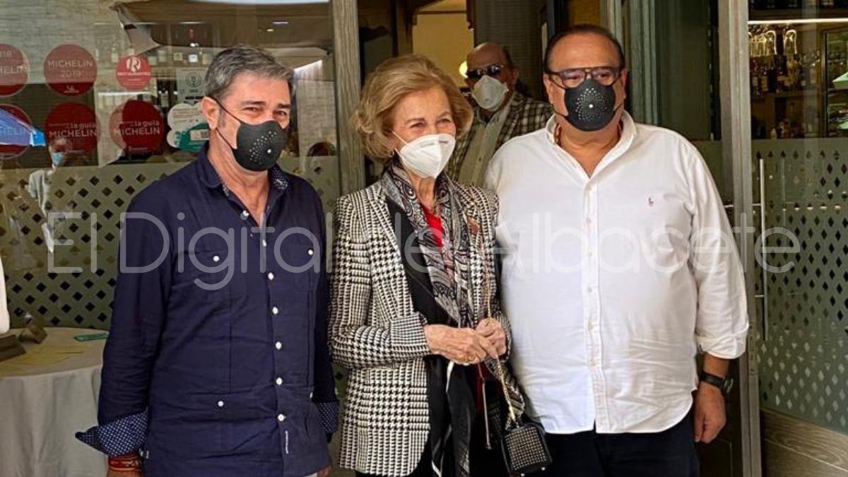 La Reina Doña Sofía también visitaba el restaurante 'Caldereros' en su ultimo viaje a Albacete