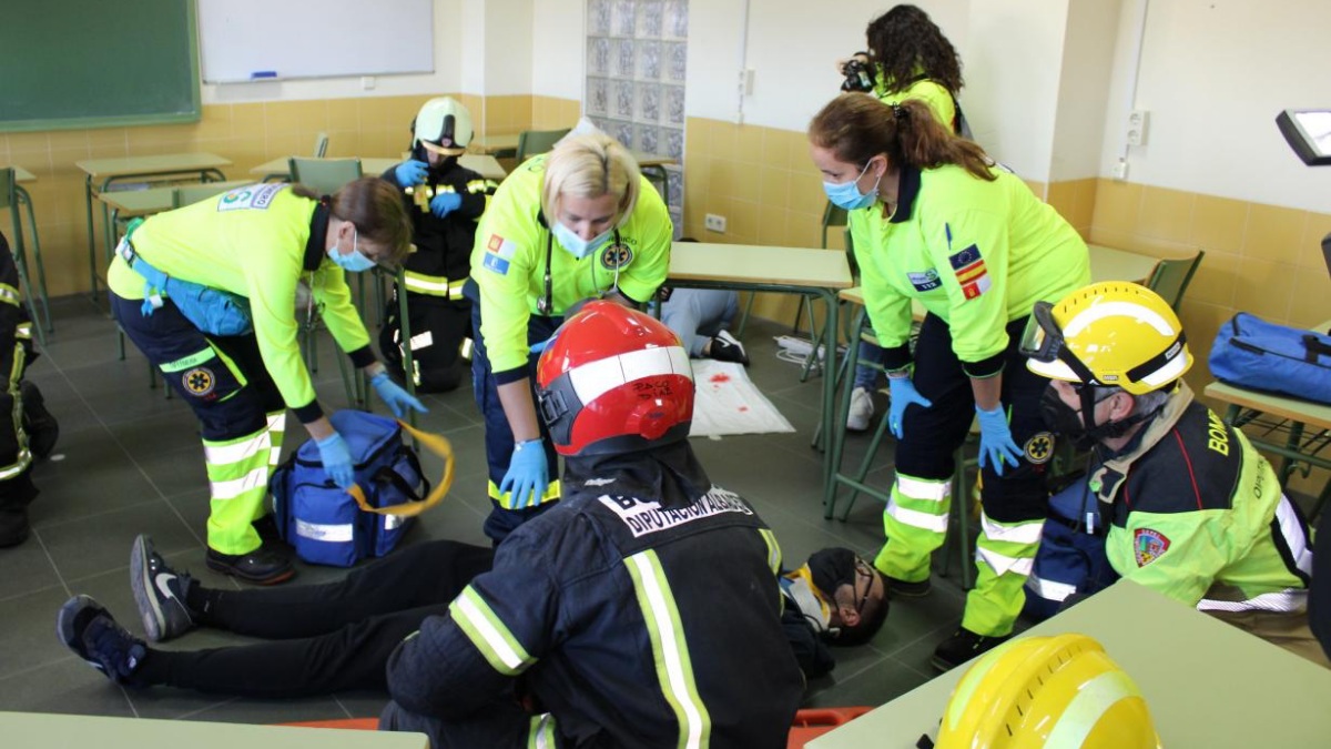 Simulacro terremoto Albacete