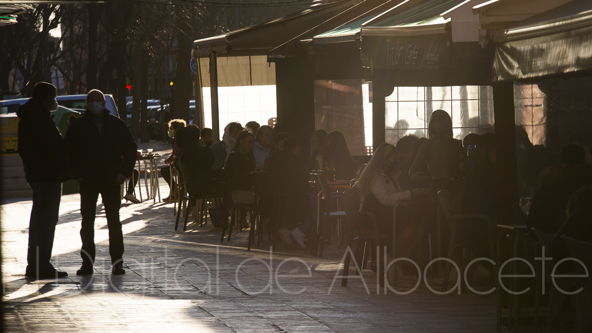 Foto de archivo de una terraza