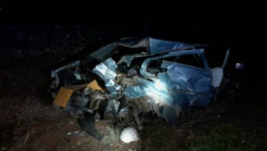 Dos heridos al arrollar tren de pasajeros a turismo en un paso a nivel