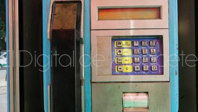 Cabina telefónica en Albacete / Imagen de archivo