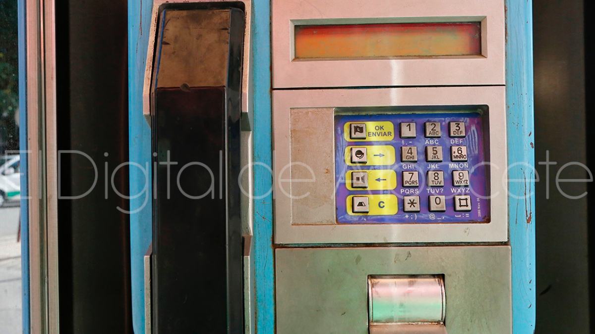 Cabina telefónica en Albacete / Imagen de archivo