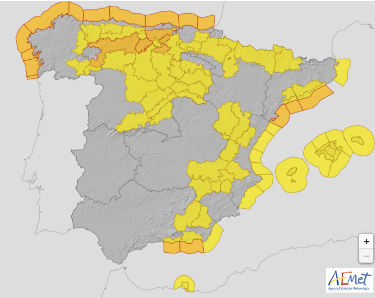 Alerta amarilla en algunos puntos de la provincia de Albacete por fuertes rachas de viento