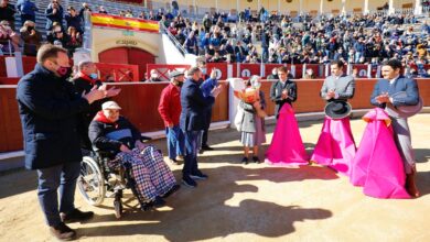 Un momento previo al comienzo del Festival benéfico en Albacete