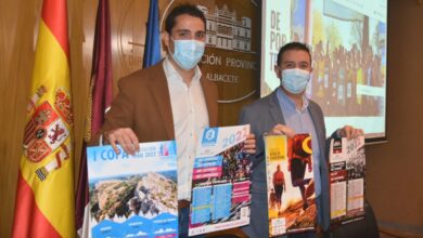 El presidente provincial y el diputado de deportes en la presentacion de los Circuitos Deportivos Provinciales