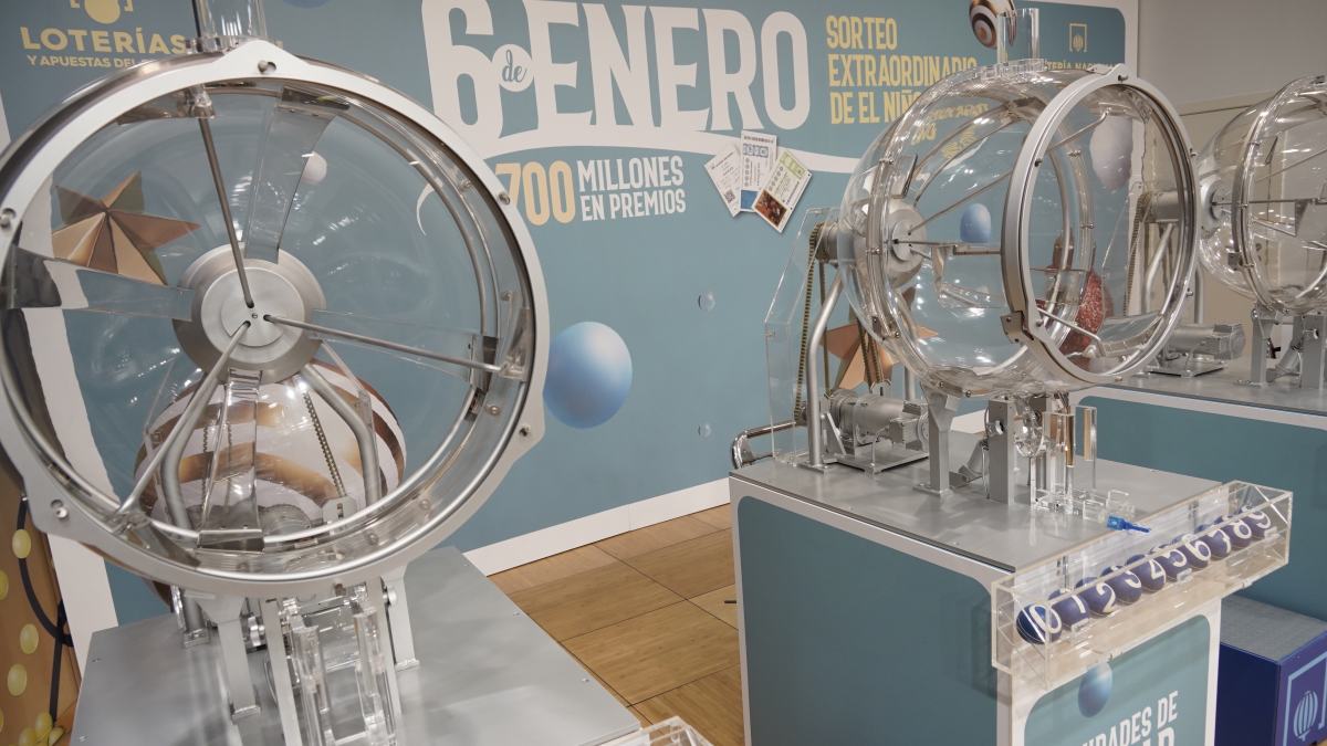 Bombo del sorteo de 'El Niño'. Foto de archivo