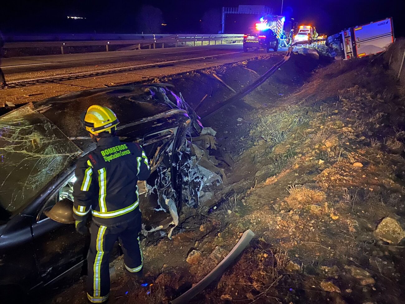 Un brutal accidente lo manda al Hospital de Albacete