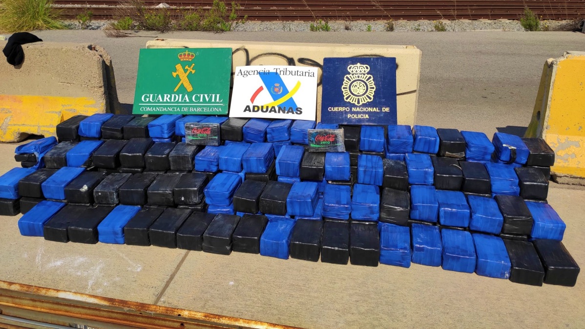 Droga introducida en España en bloques de hormigón