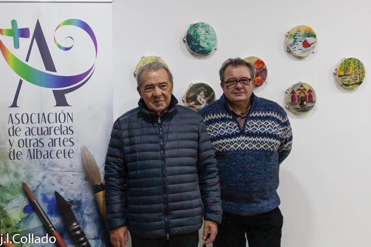 José Antonio García (Presidente Banco Alimentos) Paco Mora (Secretario Asociación Acuarela)