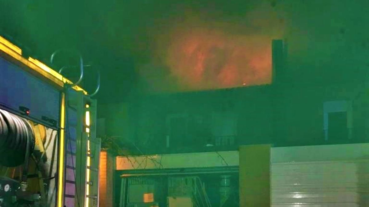 Incendio en una vivienda en Yebes