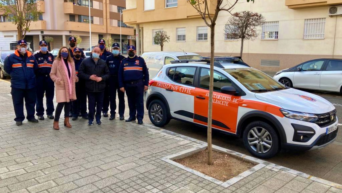 El nuevo coche de la Agrupación Municipal de Voluntarios de Protección Civil de Albacete