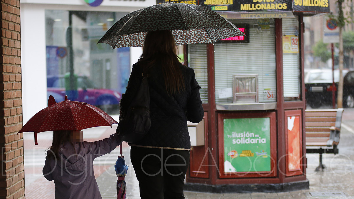 Lluvia en Albacete