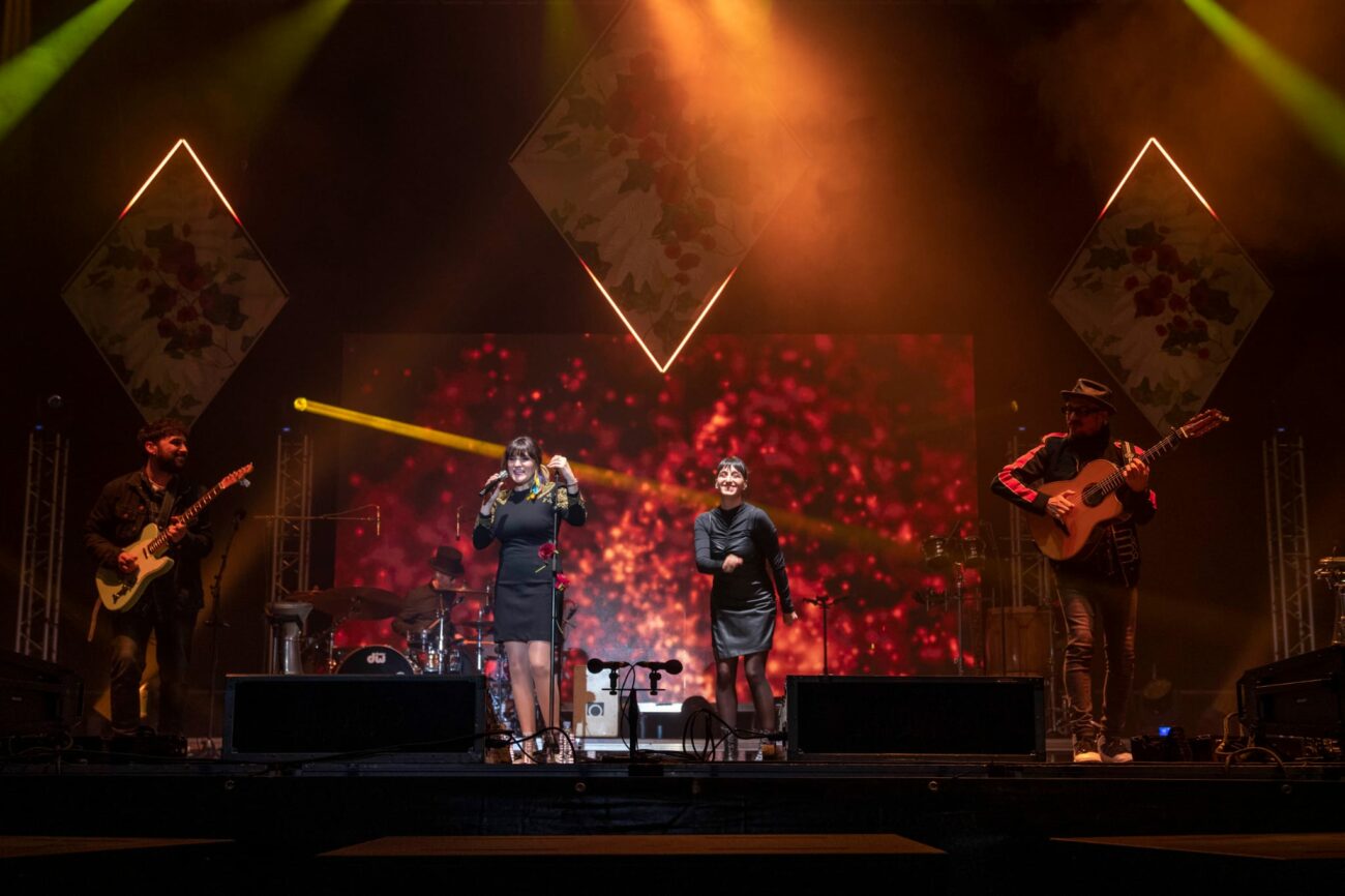 La albaceteña Rozalén en un momento del concierto