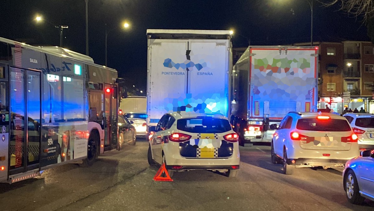 Avería de un camión en Albacete