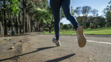 Una persona corriendo