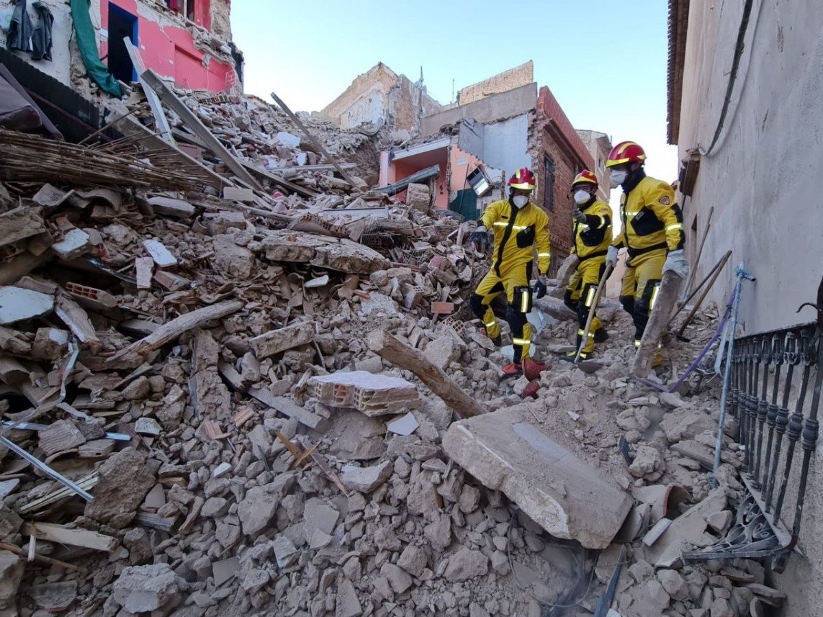 Trabajan para descartar que haya víctimas tras este derrumbe en la provincia de Albacete