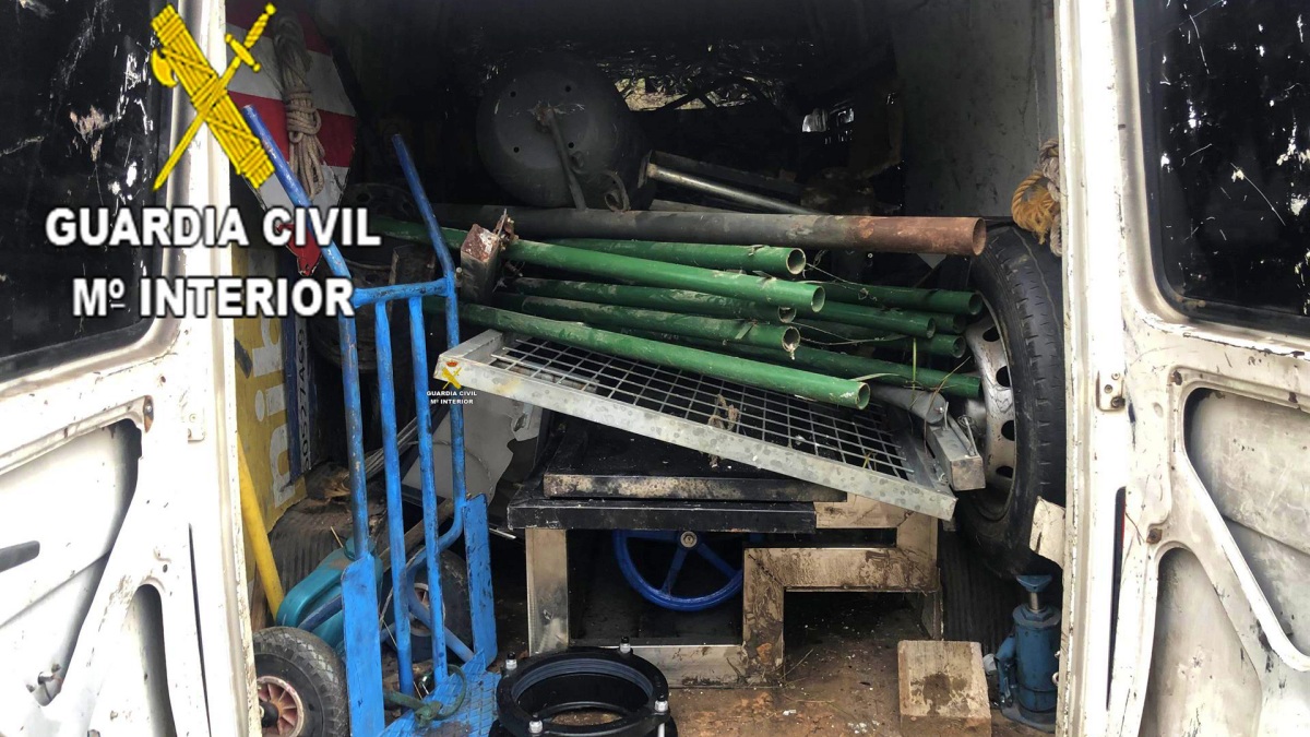 Efectos incautados por la Guardia Civil de Guadalajara