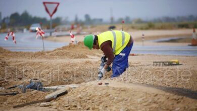 Obras de la AB-20, foto de archivo