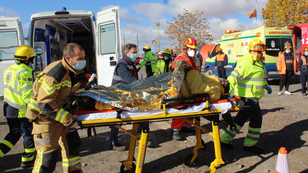 Simulacro de activación del plan de emergencias exterior de Puertollano