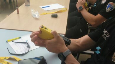 La Policía Local de Albacete y las pistolas TASER