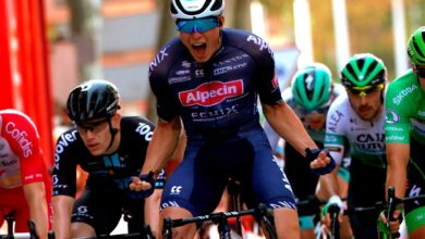 Llegada de la Vuelta Ciclista a España